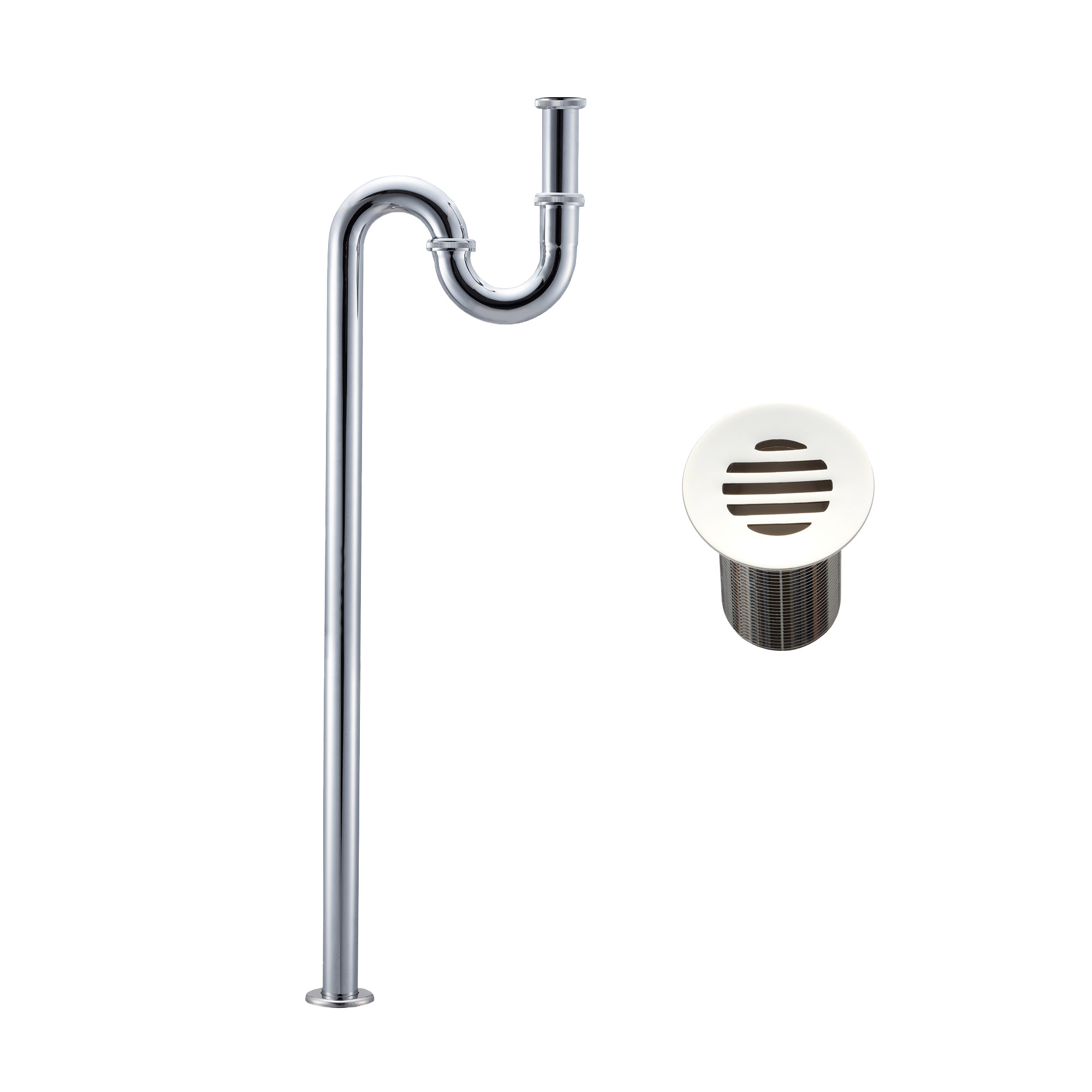 洗面他パーツ 排水金物 S32-5：Sトラップ 目皿カバー付 KB-PT012-31-G141