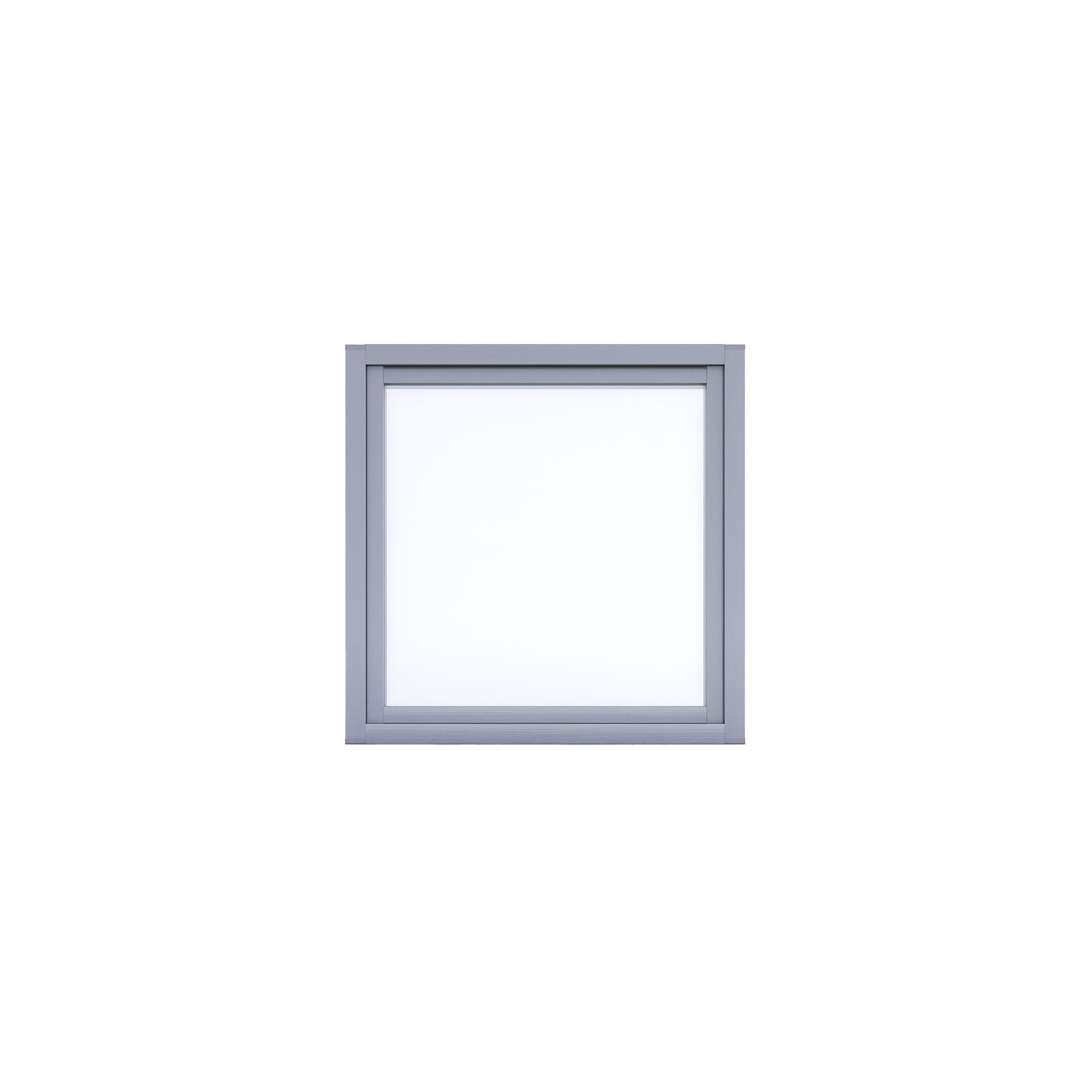 室内アルミサッシ FIX窓 シルバー 樹脂パネル DW-DR013-04-G201