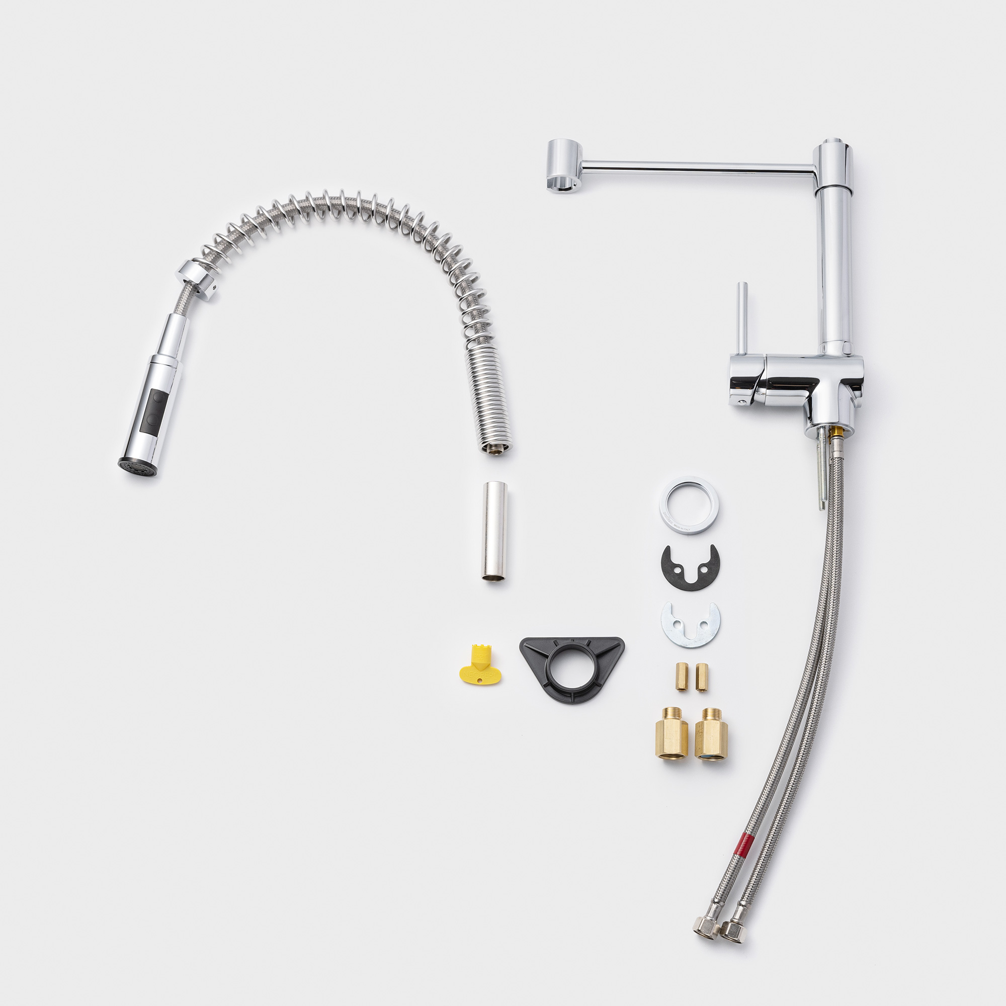 スプリングホース水栓 クローム KB-TP013-01-G141