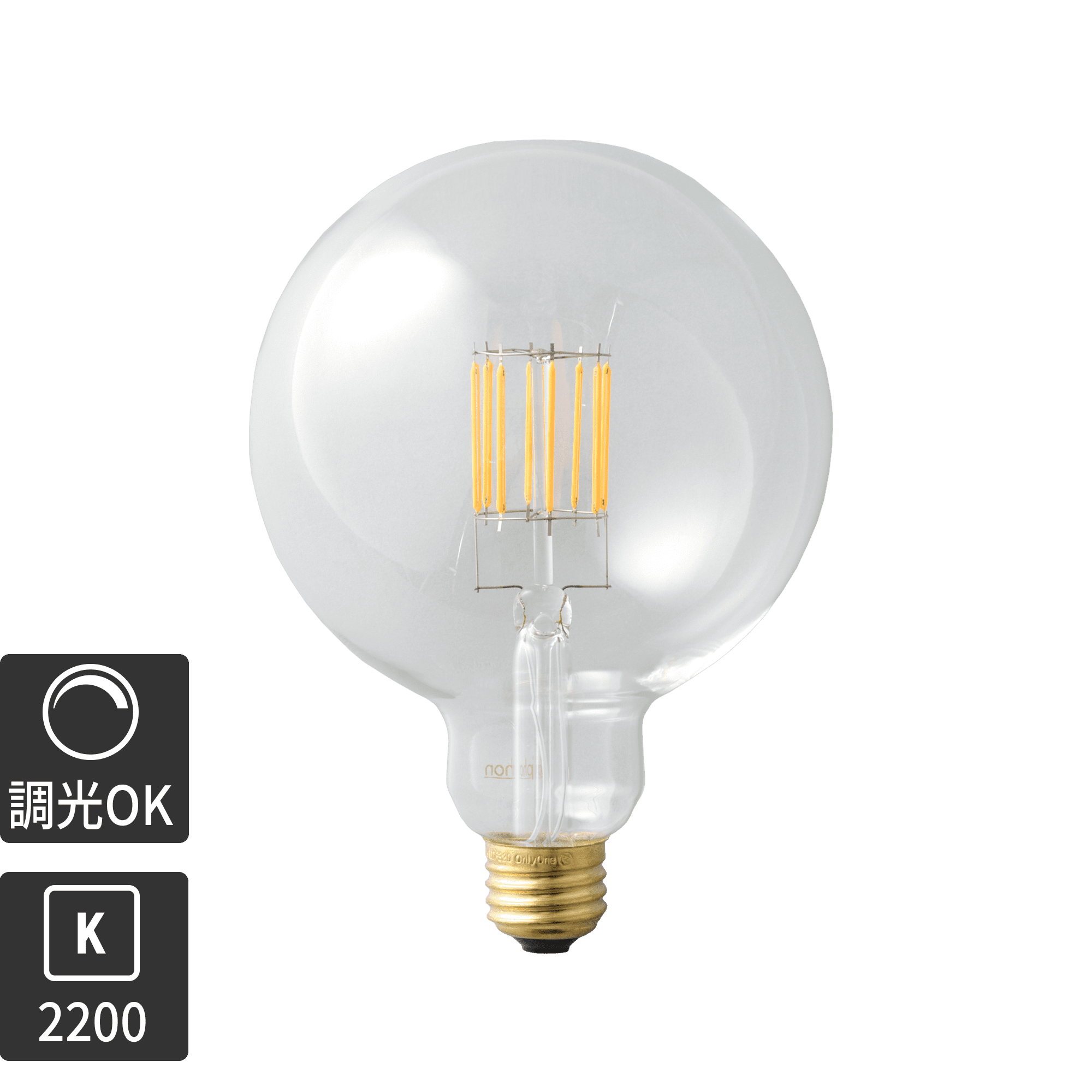 ビンテージLED電球 LED一般電球型(E26)35W相当 | LT-BB002-22-G141