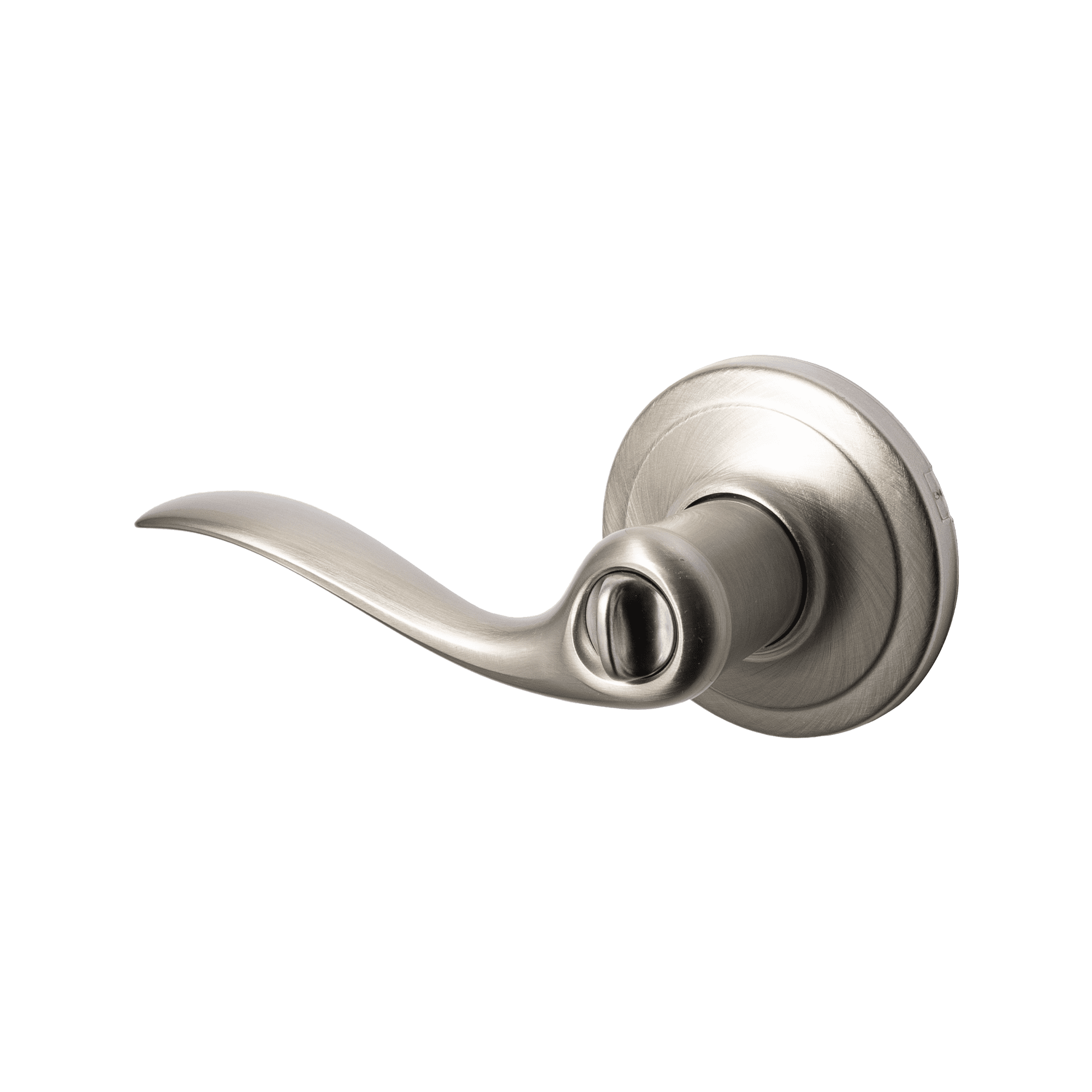 錠付きドアパーツウェーブハンドル ニッケルサテン 間仕切錠