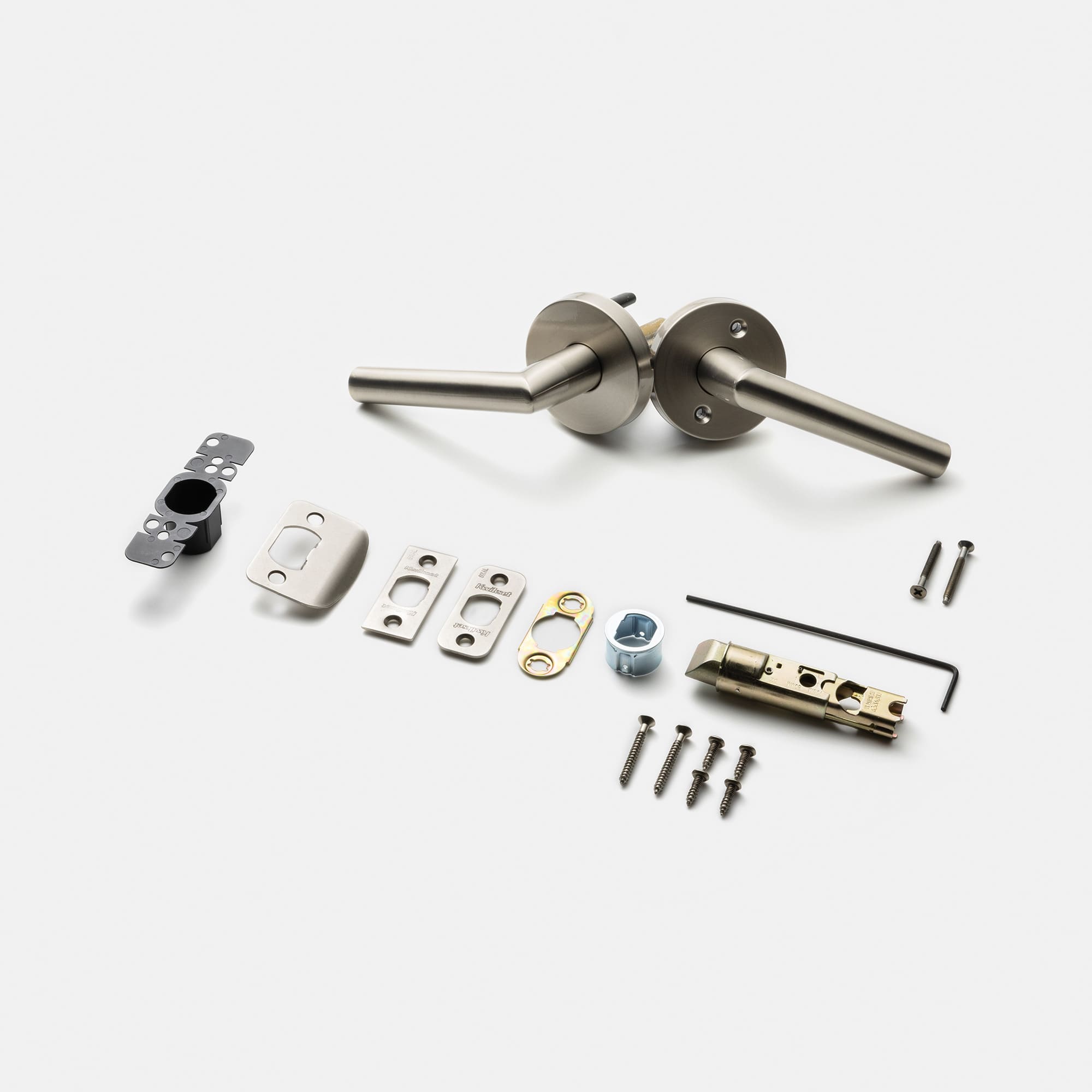 空錠ドアパーツ ストレートハンドル ニッケルサテン 空錠 PS-HD020-05-G290