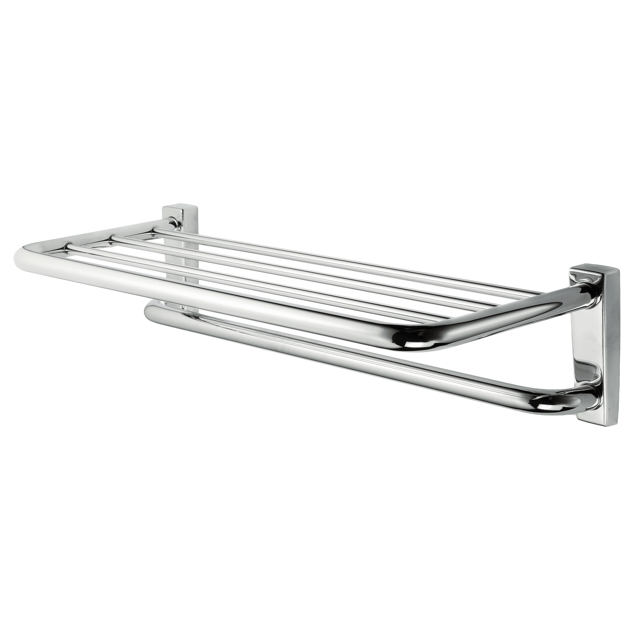 ホテル金物 コンビネーションタオル棚 W500