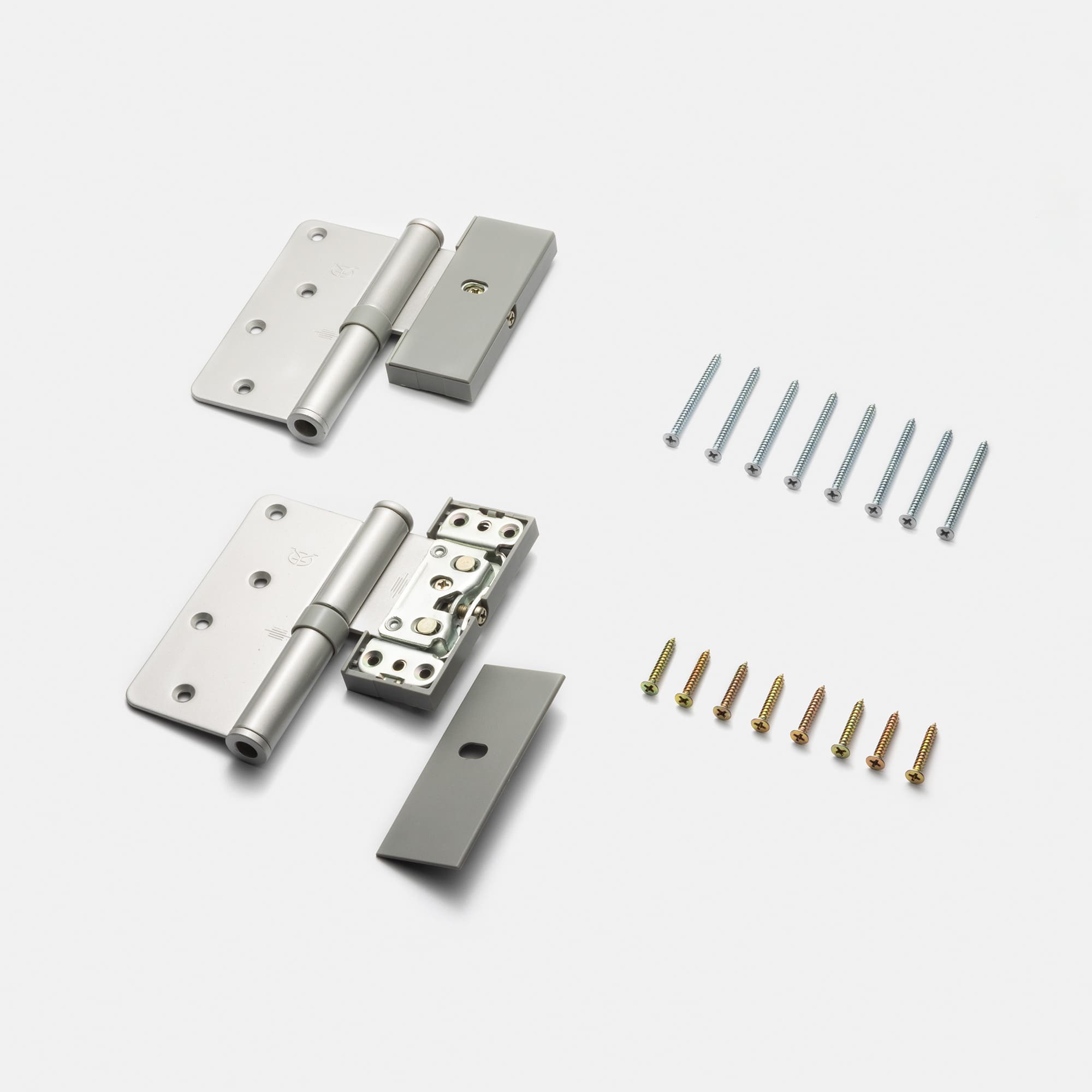 オーダー框ドア 枠なし 1パネルガラス DW-DR017-03-G299 丁番 シルバー