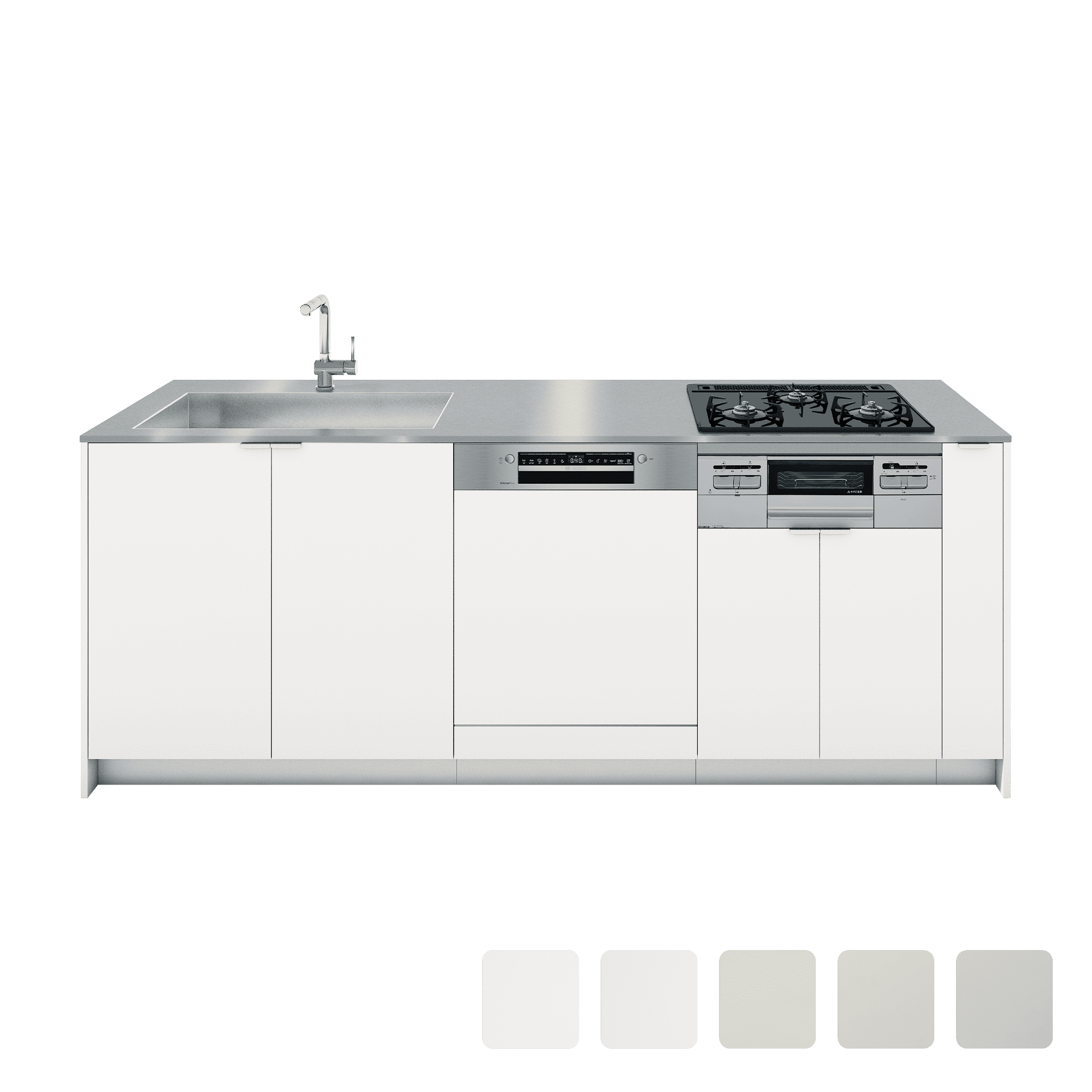 ユニキッチン 開き戸 食洗機 W600仕様