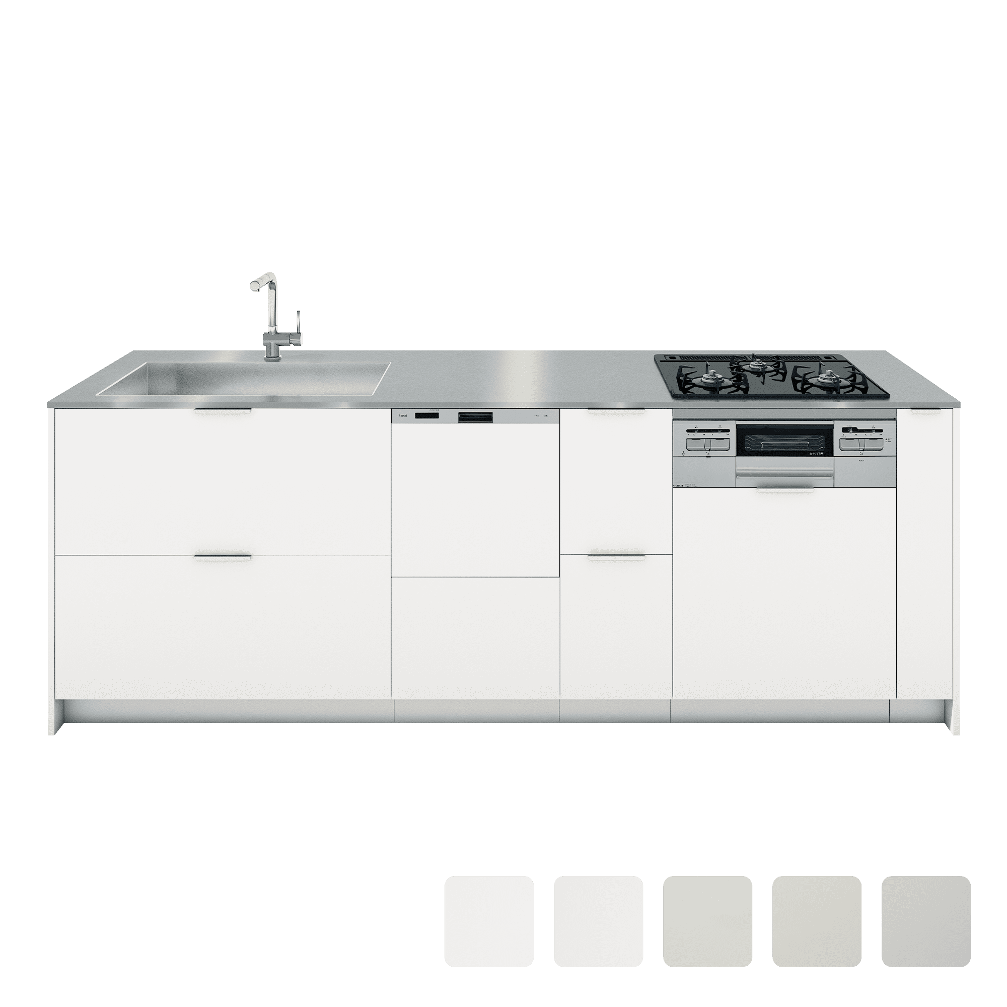 ユニキッチン引き出し 食洗機 W450仕様