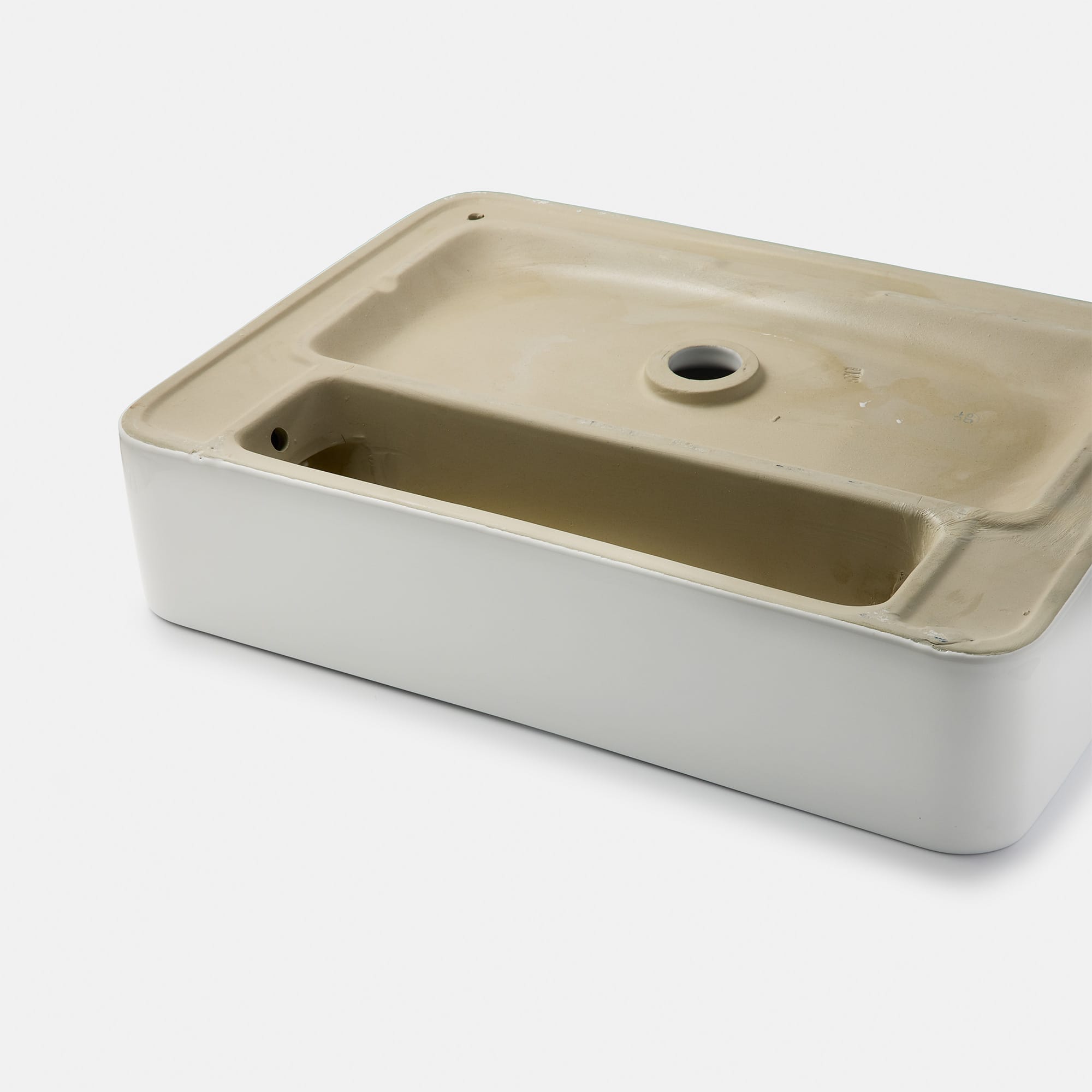 置き型洗面器 水栓デッキ 角600 KB-PR017-02-G173 壁付はできません。置き型でご使用ください