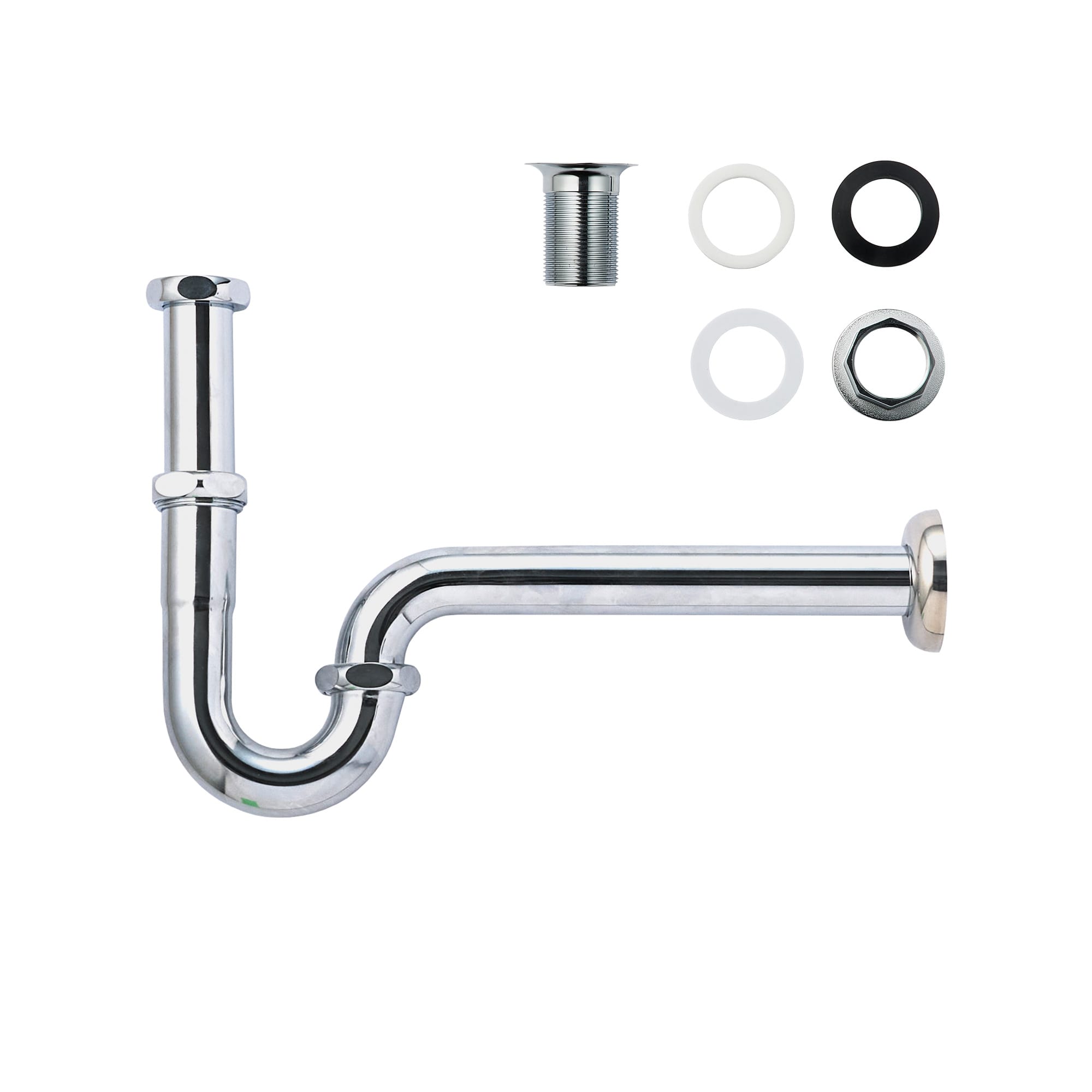 洗面他パーツ 排水金物 P32-11：Pトラップ KB-PT012-62-G141