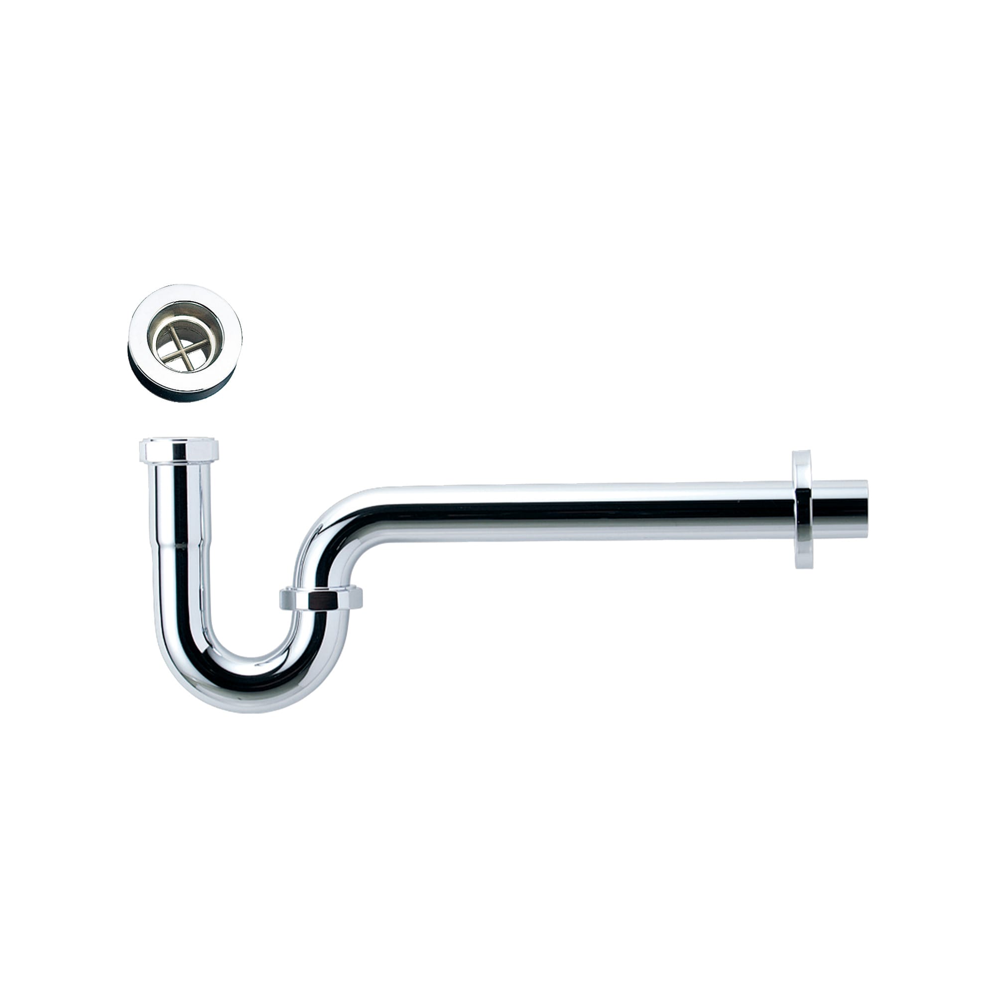 洗面他パーツ 排水金物 P32-9：Pトラップ（クローム） KB-PT012-49-G141