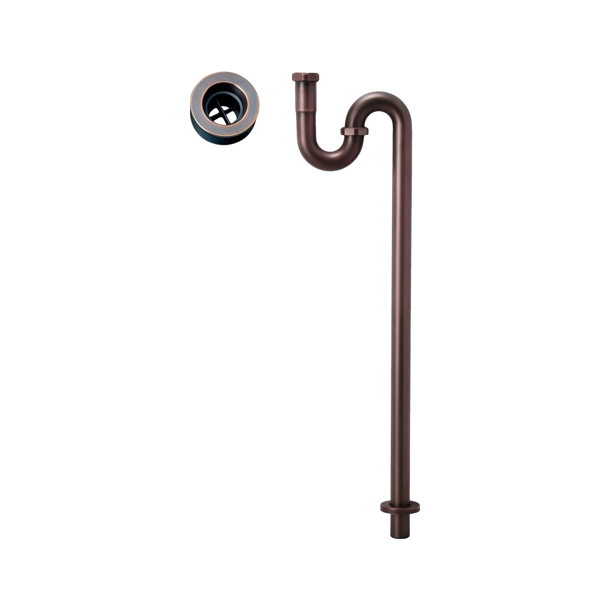 洗面他パーツ 排水金物 S32-10：Sトラップ（ブロンズ） KB-PT012-51-G141