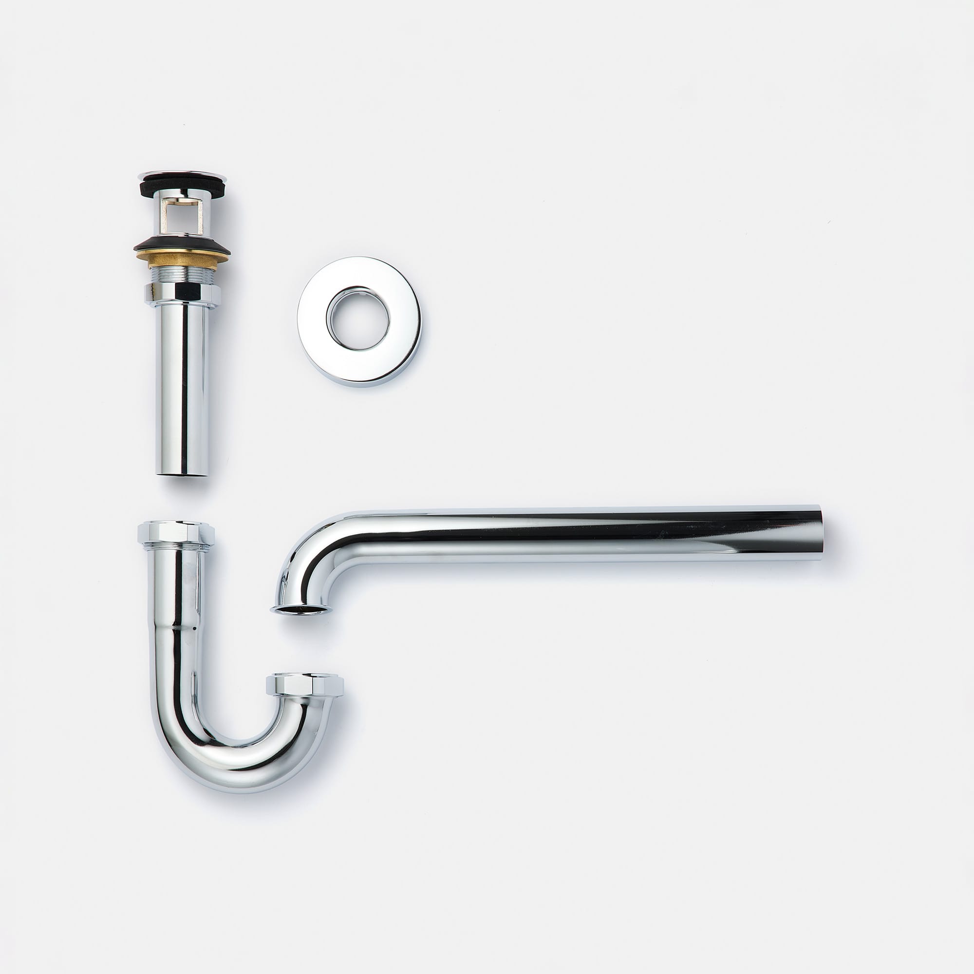 洗面他パーツ 排水金物 P32-9：Pトラップ（クローム） KB-PT012-49-G141 パーツ一式