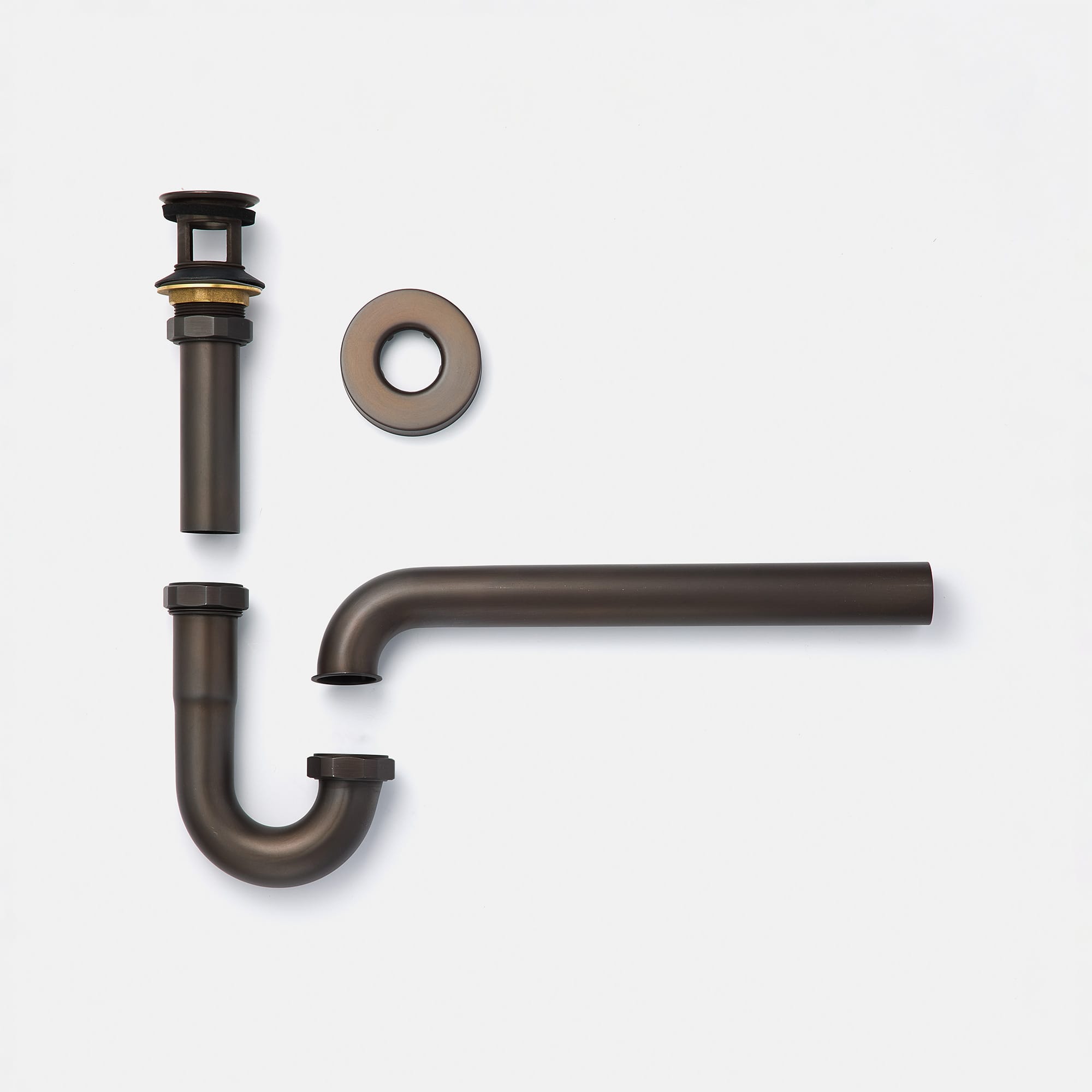 洗面他パーツ 排水金物 P32-10：Pトラップ（ブロンズ） KB-PT012-52-G141 パーツ一式