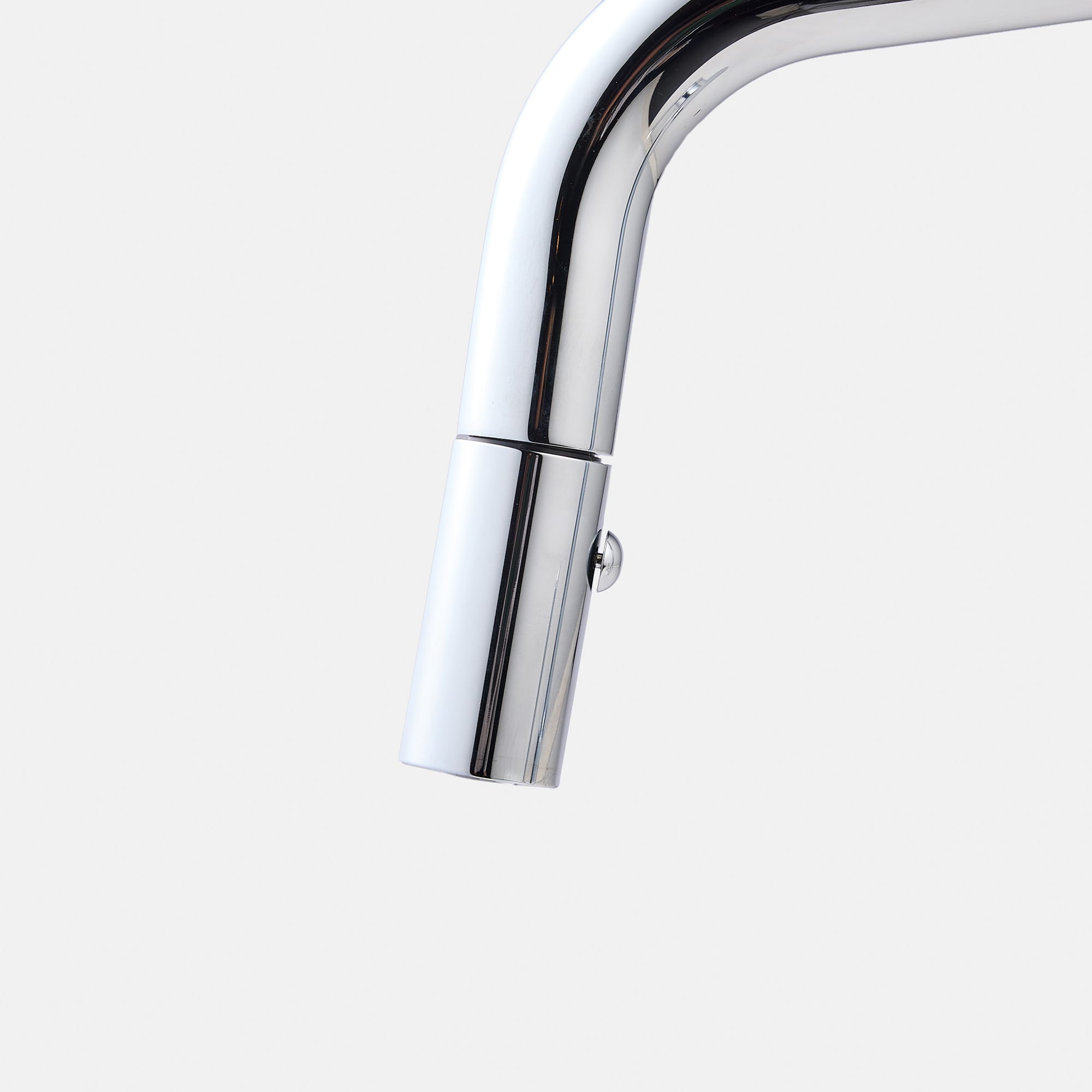 ベントネックホース水栓 クローム KB-TP014-01-G141 引出しヘッドは約5.5cmでつかみやすい長さ