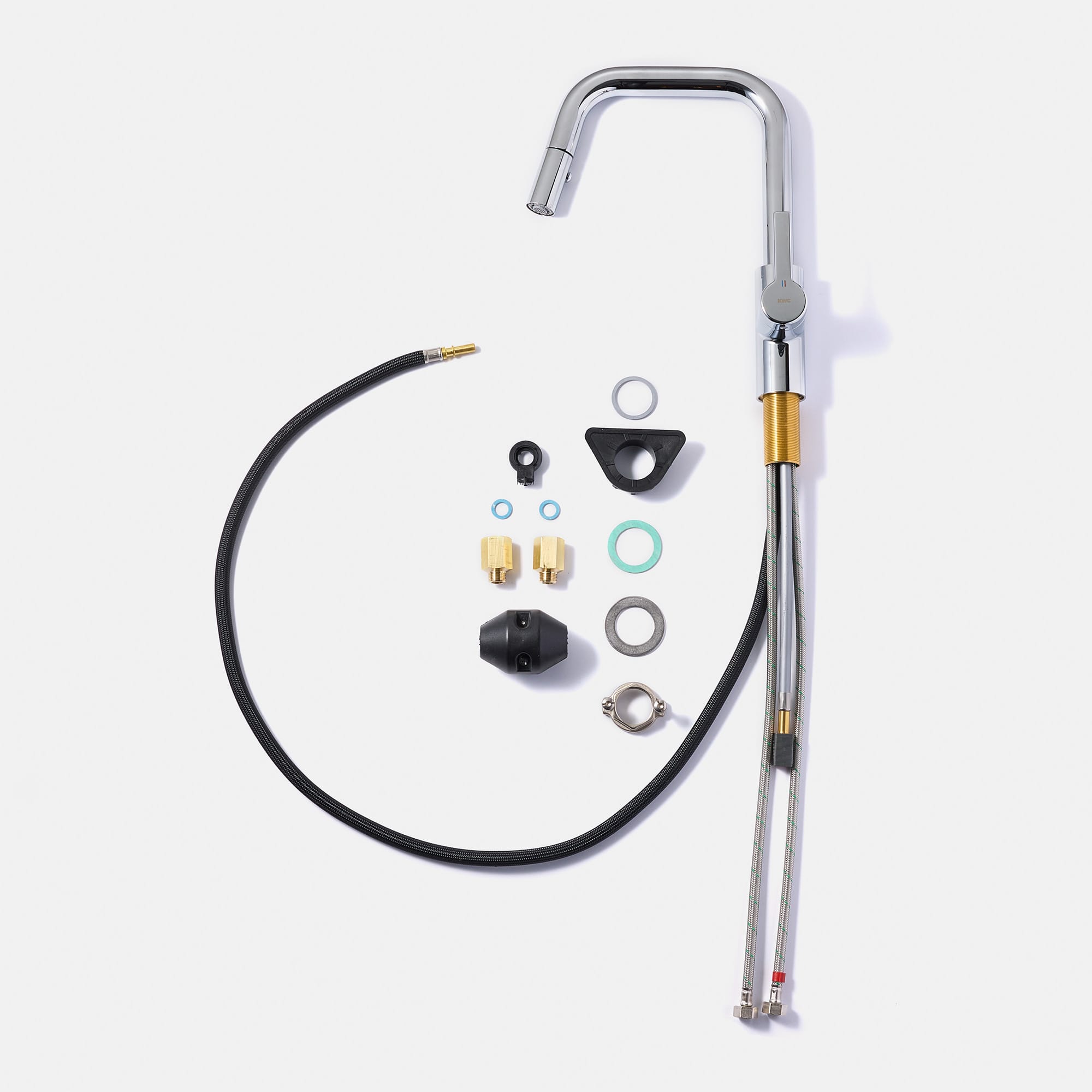 ベントネックホース水栓 クローム KB-TP014-01-G141