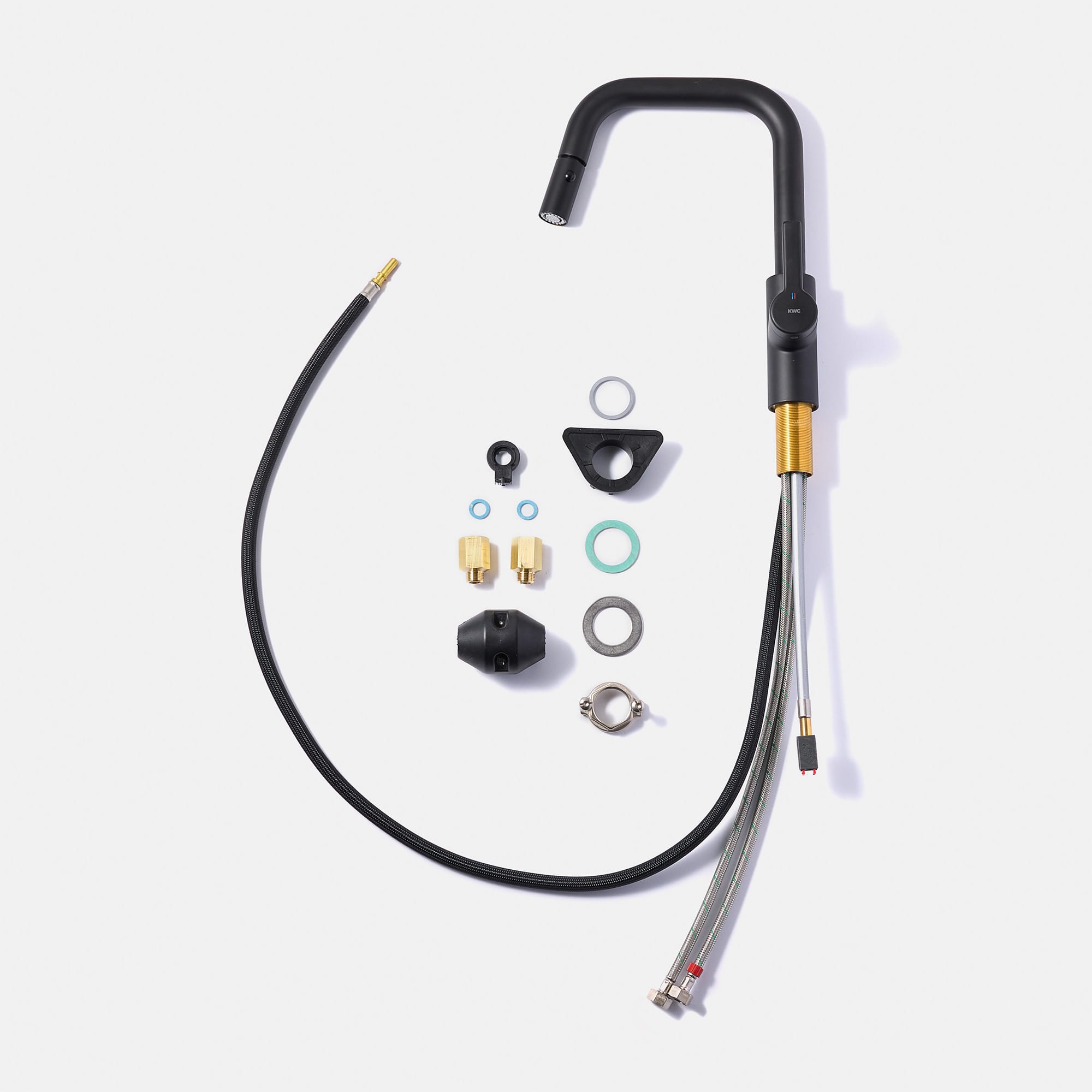 ベントネックホース水栓 ブラック KB-TP014-02-G141