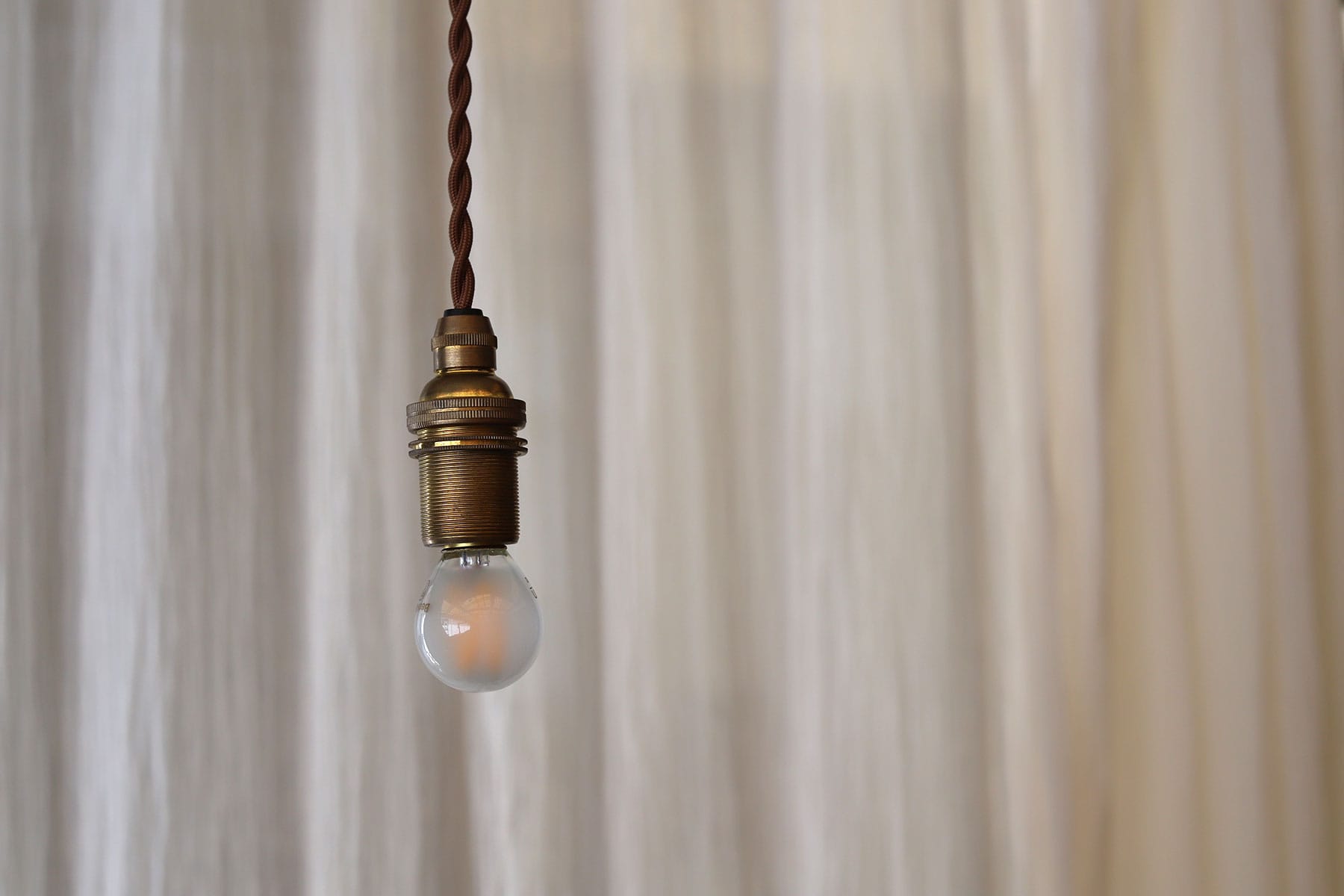 フロストLED電球 φ35(E17)25W相当 アイス 2200K電球色 LT-BB008-05-G141 真鍮ソケットコードE17と相性よし