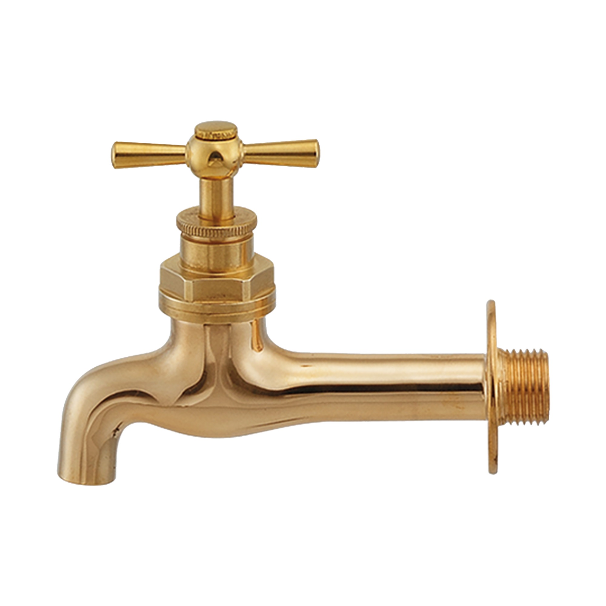 洗面水栓 WT-1：壁付け真鍮ハンドル単水栓 | KB-PT011-12-G141 | 洗面 ...
