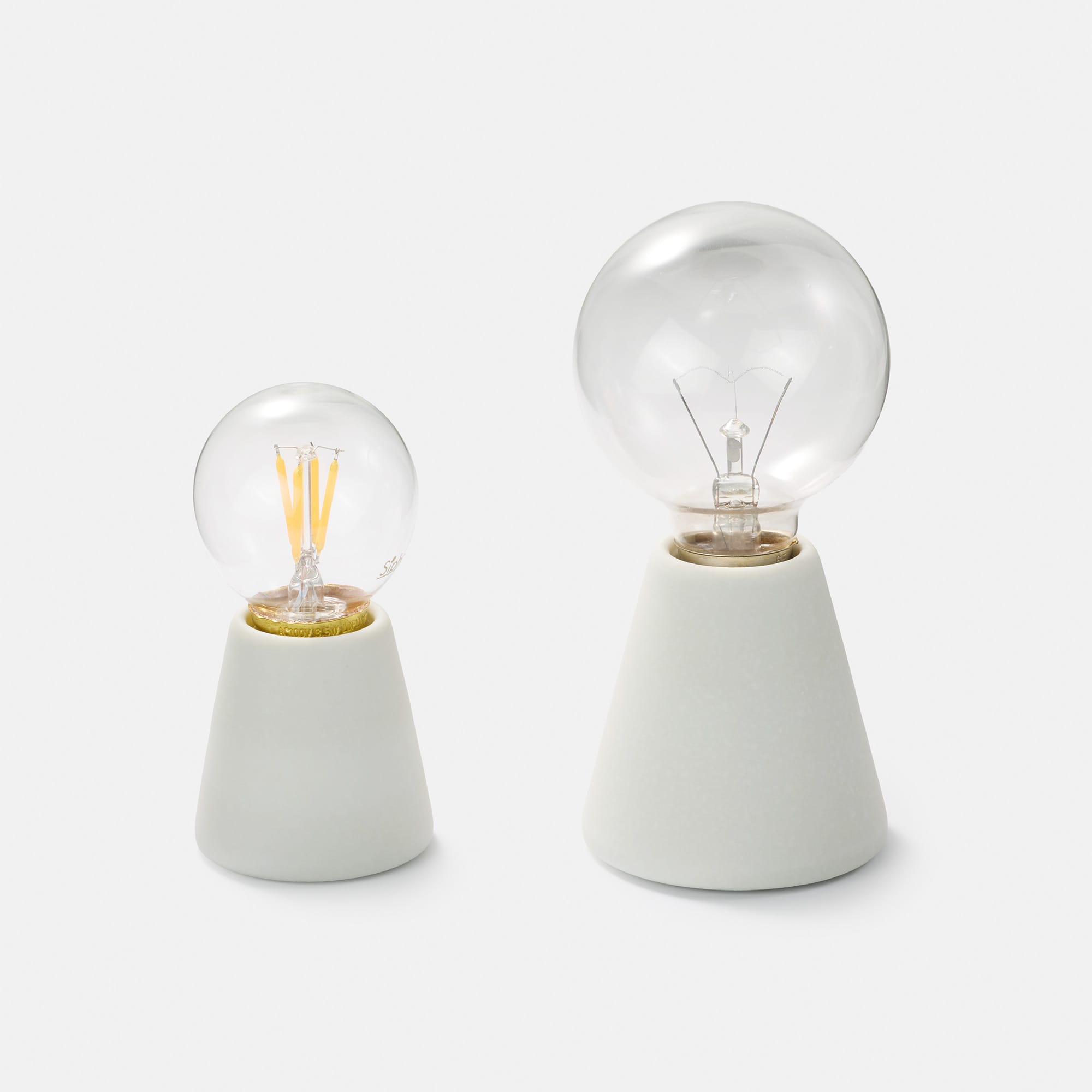 モデストレセップ Mサイズ E26 ホワイト LT-BR015-01-G141 電球との組み合わせ（M/ビンテージLED電球 LEDボール50(E26)　L/白熱ボール電球 白熱クリアボール70）