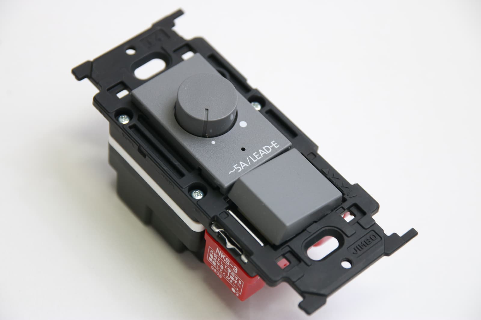 メタルスイッチプレート 調光器＆片切/3路対応 (GY) LT-PS009-OP11-G141