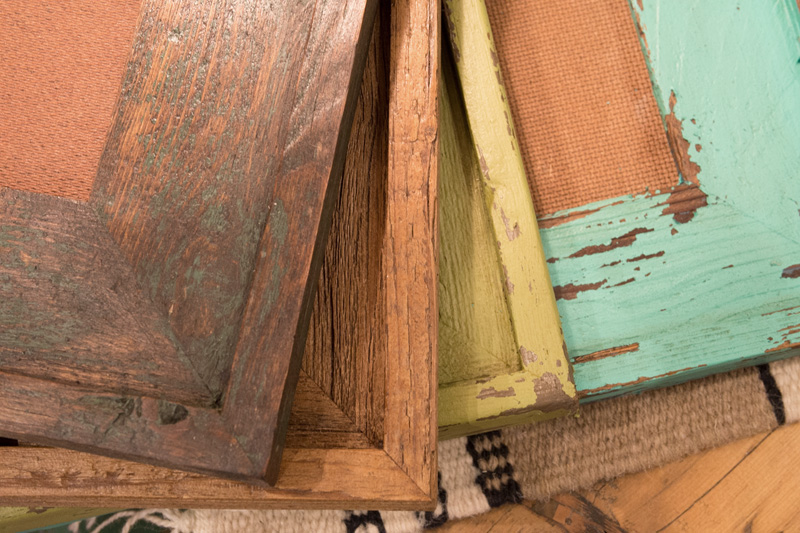 古材フレーム B5サイズ ET-OT008-02-G019 ワックスやペンキを塗って仕上げても良し