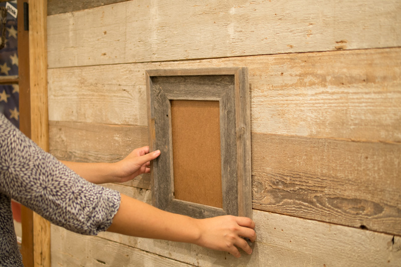 古材フレーム B5サイズ ET-OT008-02-G019 B5サイズのモノを飾ることができます