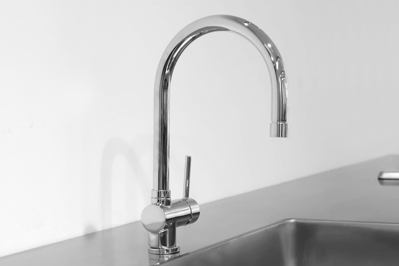 ハンドホース水栓 グースネック混合栓 クローム KB-TP006-01-G141