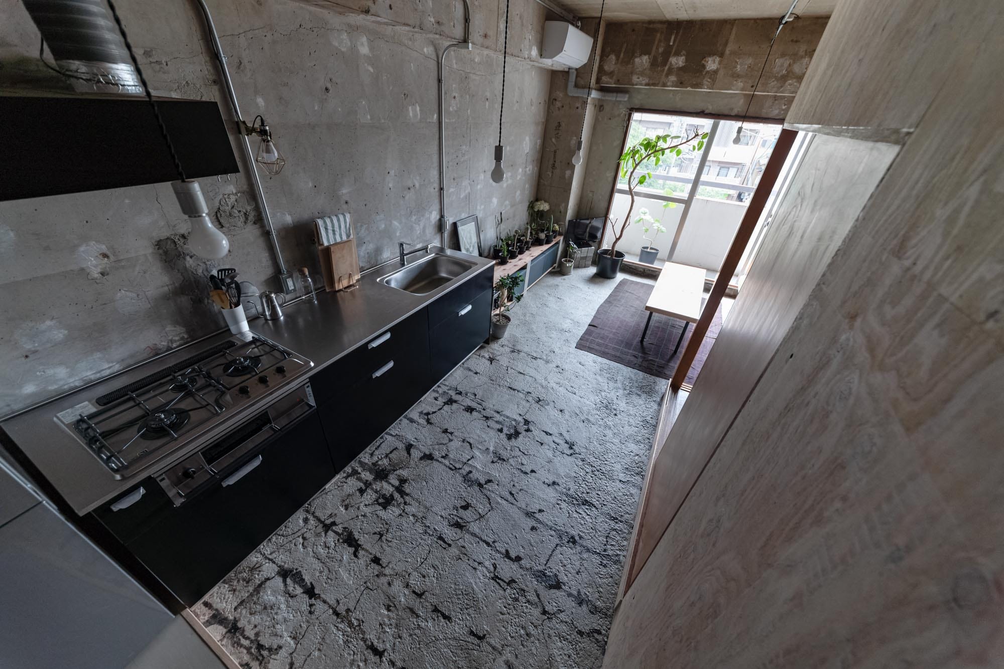 ガスコンロ プラスドゥ 3口 W750 グリル付き(SUS) 都市ガス KB-PT001-07GT-G141 キッチンベースとの組み合わせ