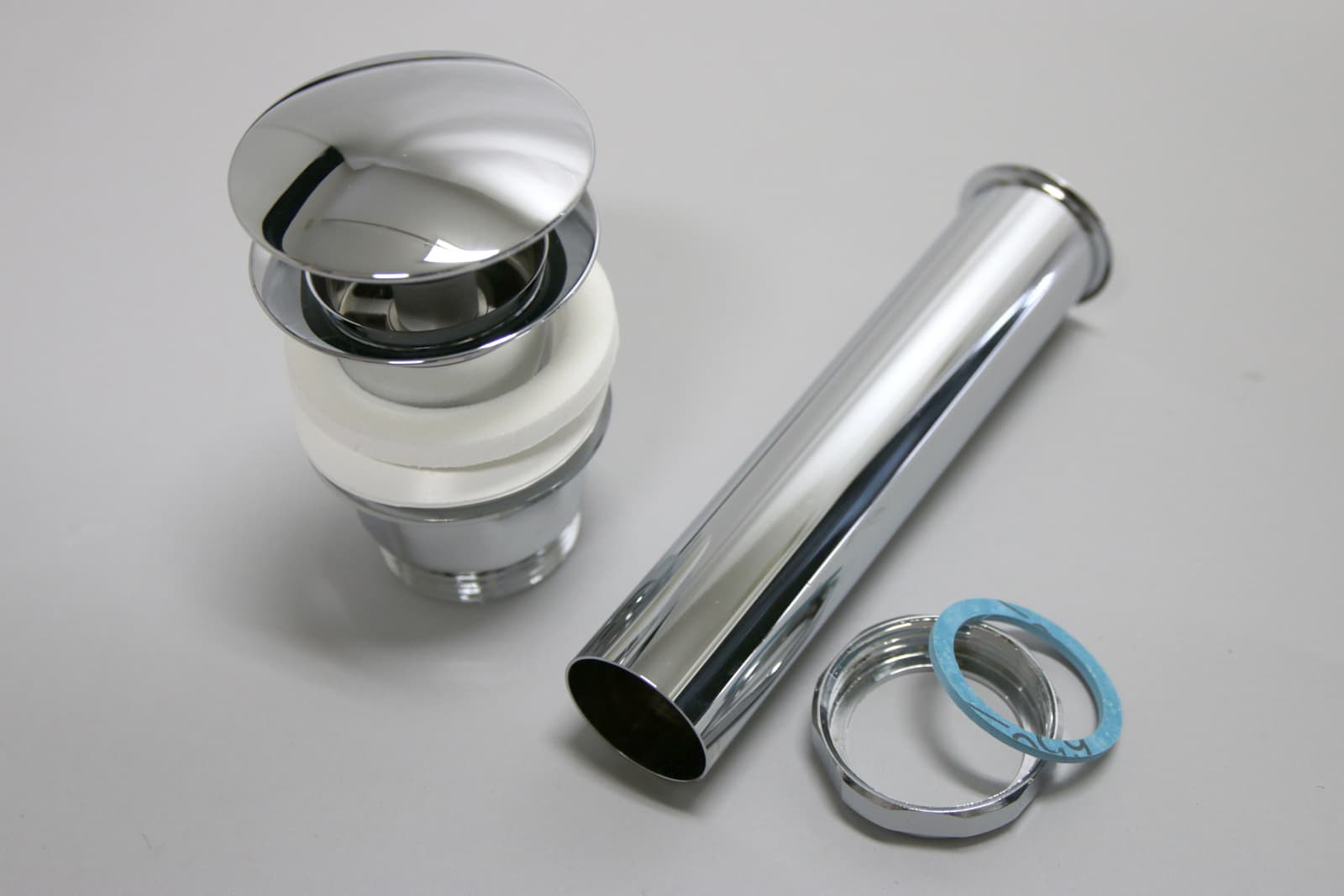 ウェルラウンドシンク フレームレス600 壁付け KB-PR008-04-G201 オプショの金具（ポップアップ式）　排水トラップに付属します