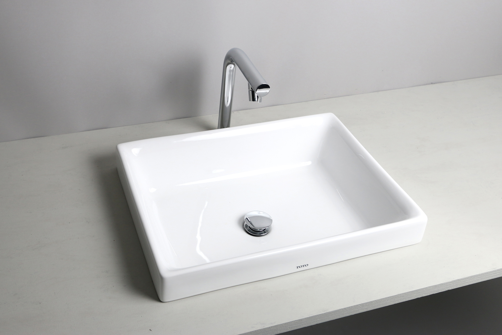 スクエア洗面器 ローライズ KB-PR005-02-G201 （水栓は販売終了品）