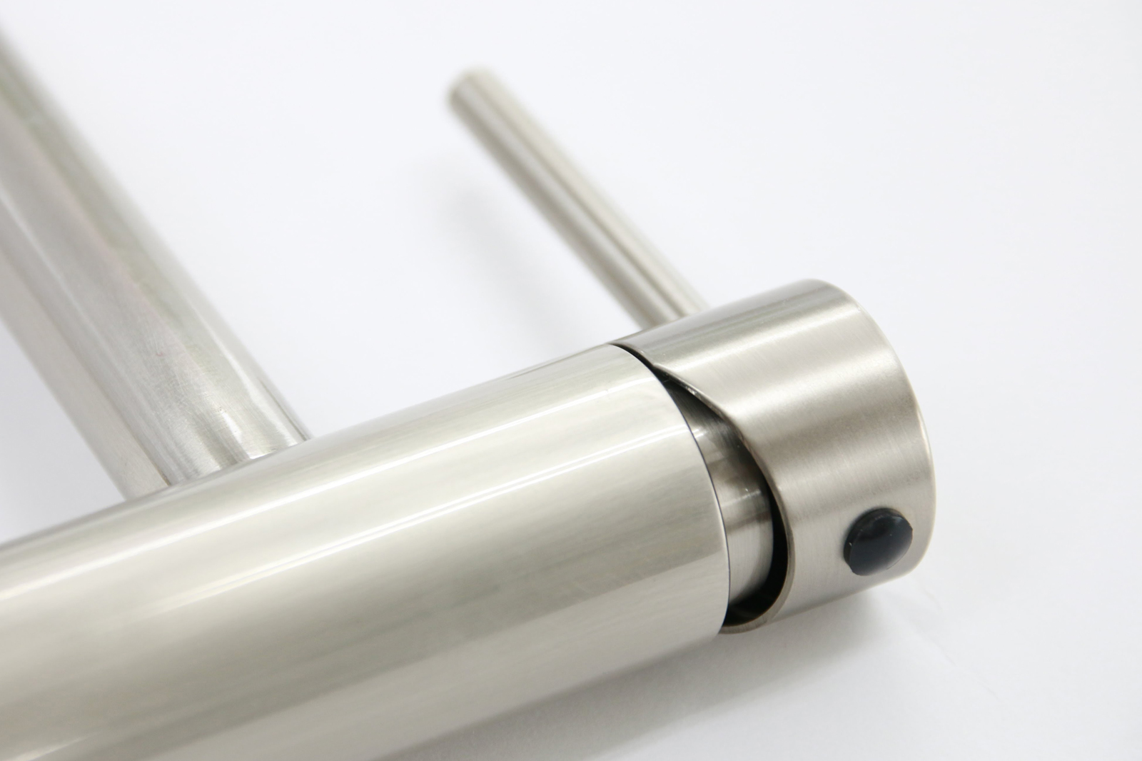 ニッケルサテン水栓 ストレート混合栓ショート KB-TP005-02-G141