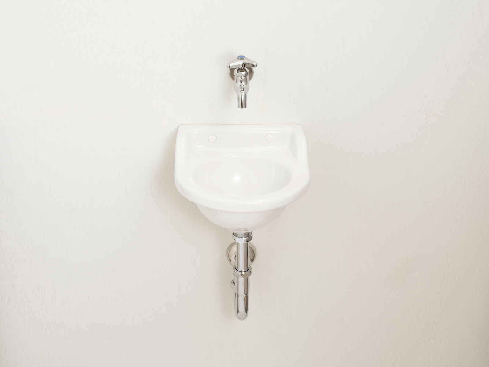 壁付け手洗いボウル フラット KB-PR011-01-G244 フラットタイプ+壁付け三角ハンドル単水栓