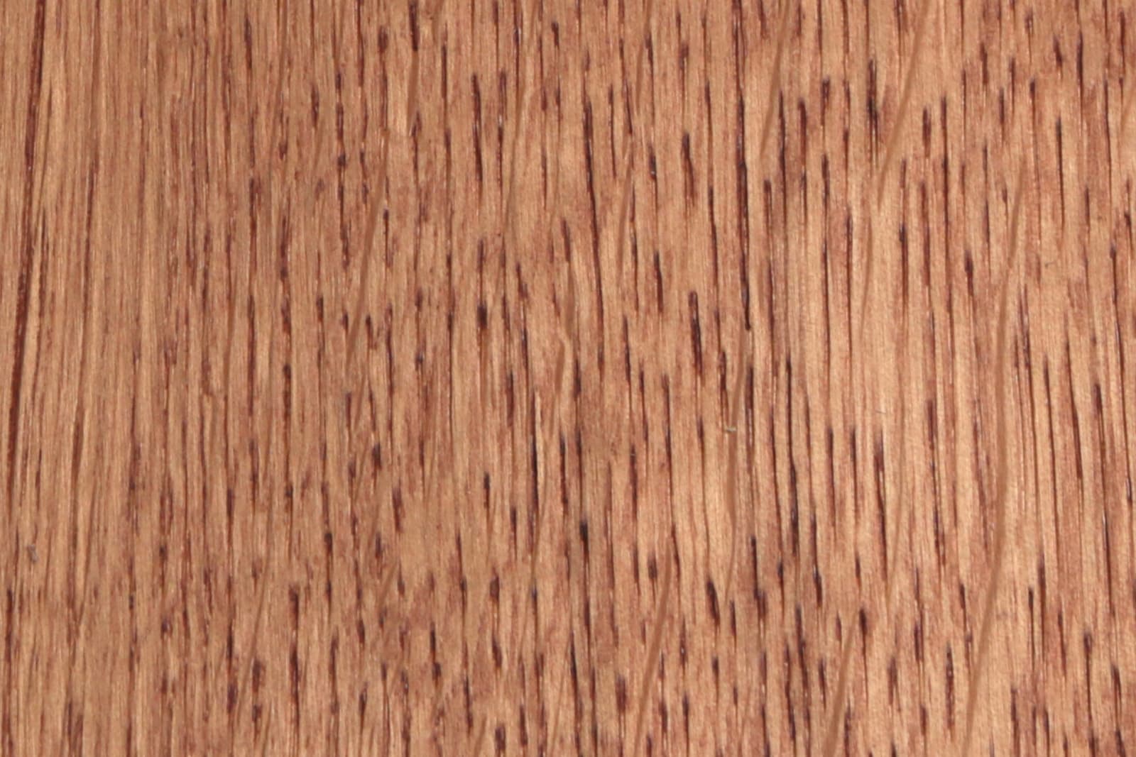 ワトコオイル チェリー 200ml缶 PT-WP005-02-G141 オーク材にチェリーを塗った様子